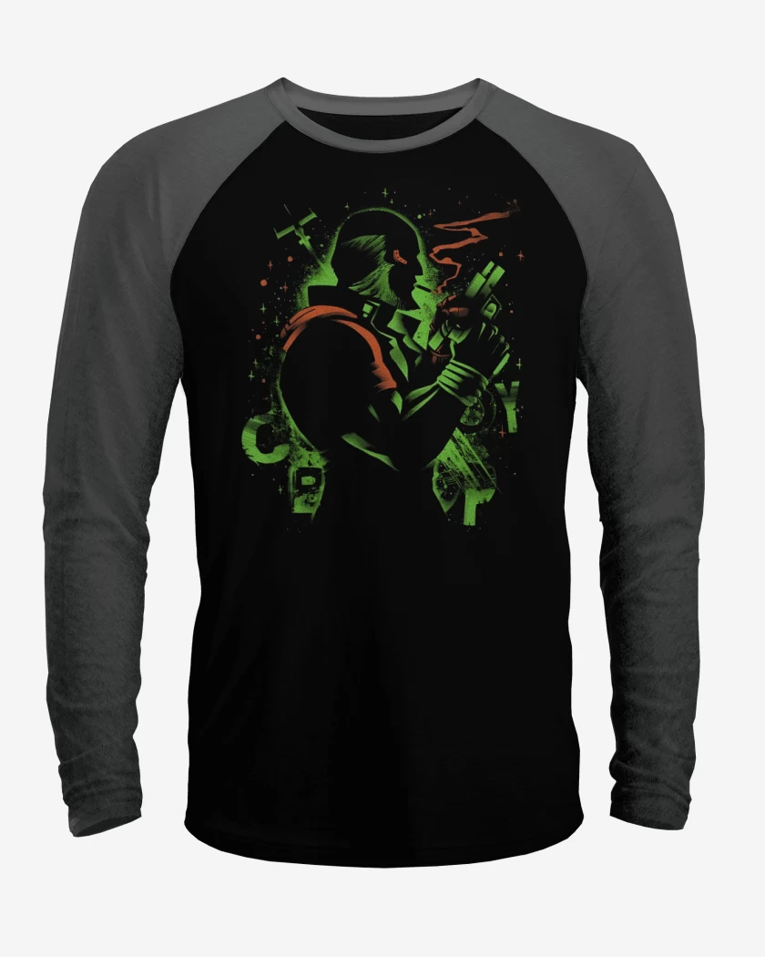 Polera Raglan Black Dog