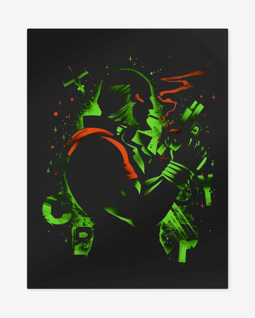 Print metalico Negro de Black Dog