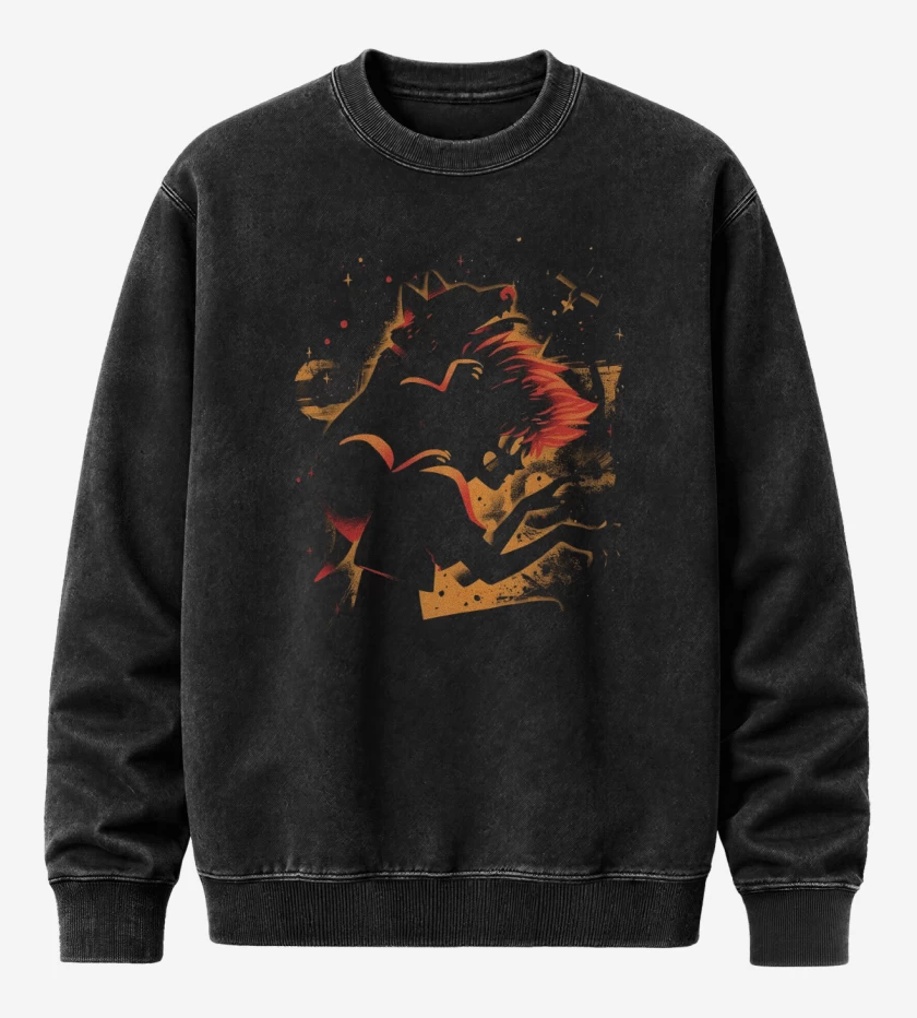 Poleron Polo Acid Wash Negro de Radical Ed & Ein