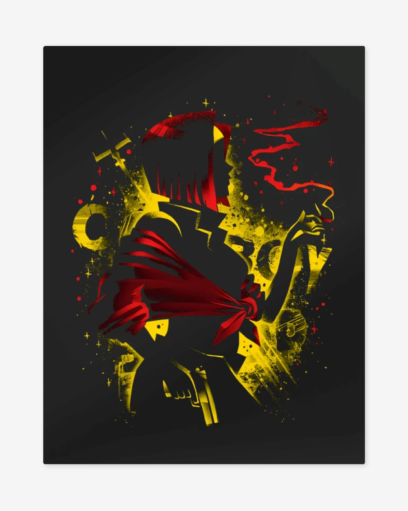 Print metalico Negro de Queen of Hearts