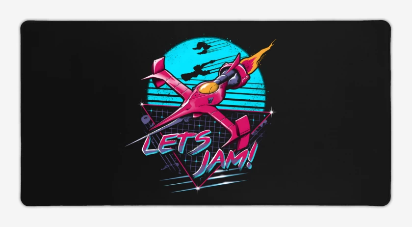 Mouse pad Gamer Negro de Lets Jam!