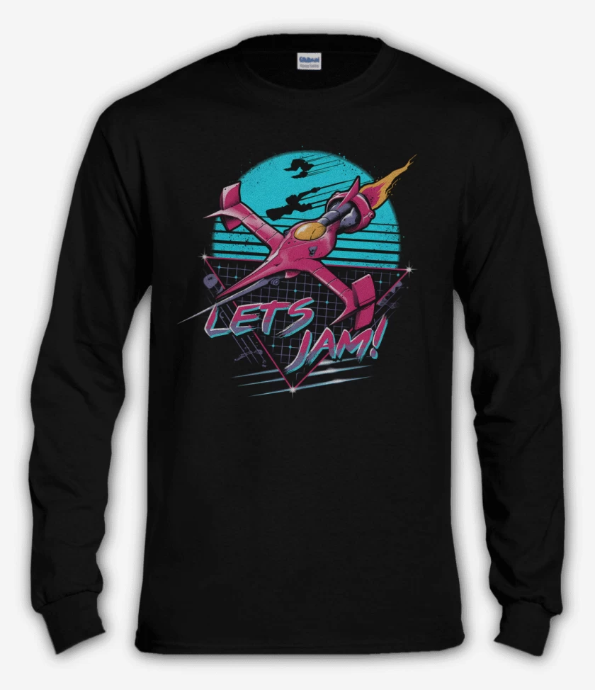Polera manga larga Negro de Lets Jam!