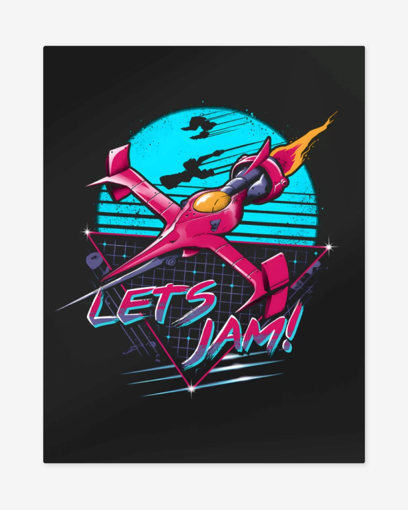 Print metalico Negro de Lets Jam!