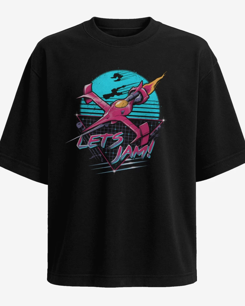 Polera Oversize Negro de Lets Jam!