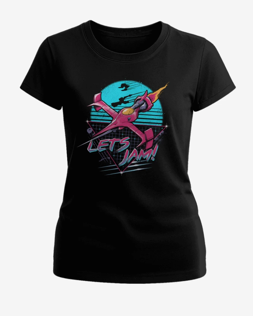 Polera de Mujer Negro de Lets Jam!