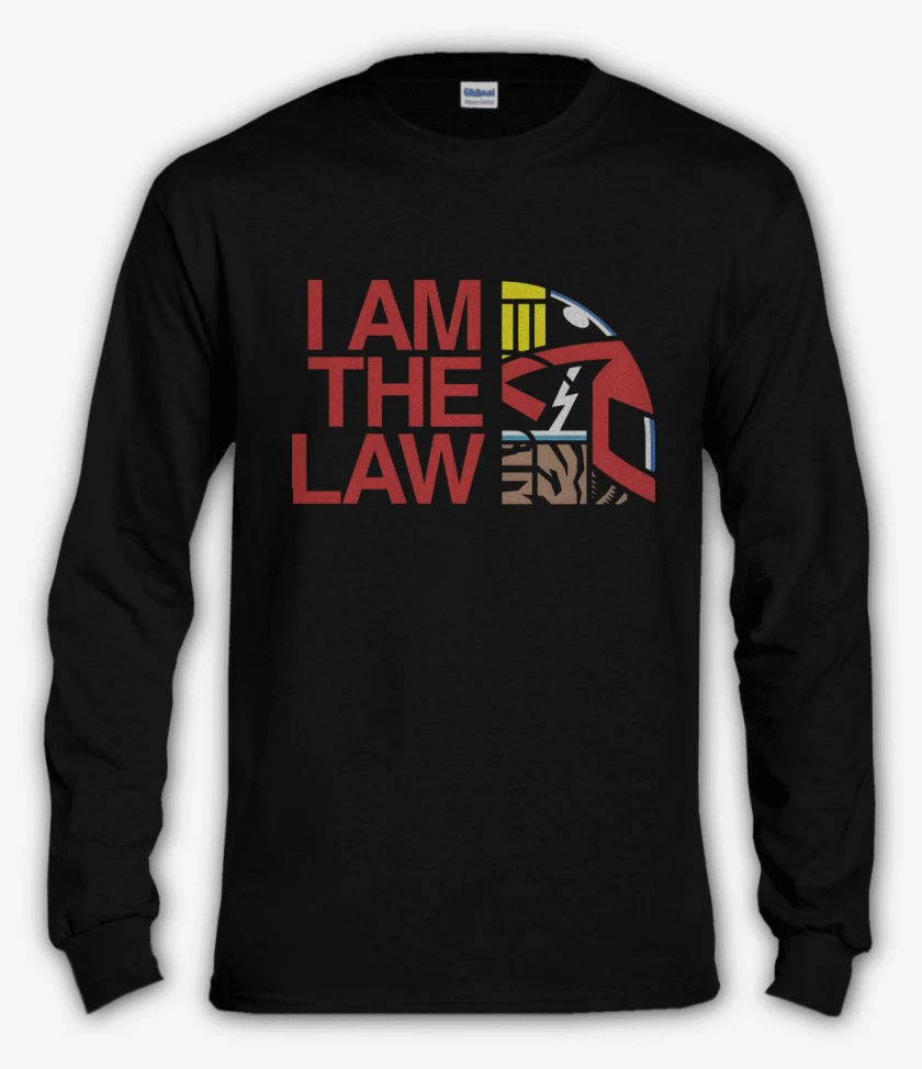 Polera manga larga Negro de I am The LAW 