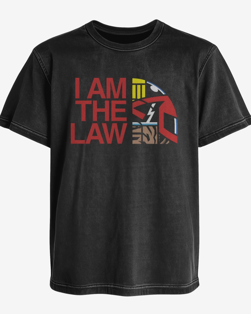 Polera desgastada I am The LAW 