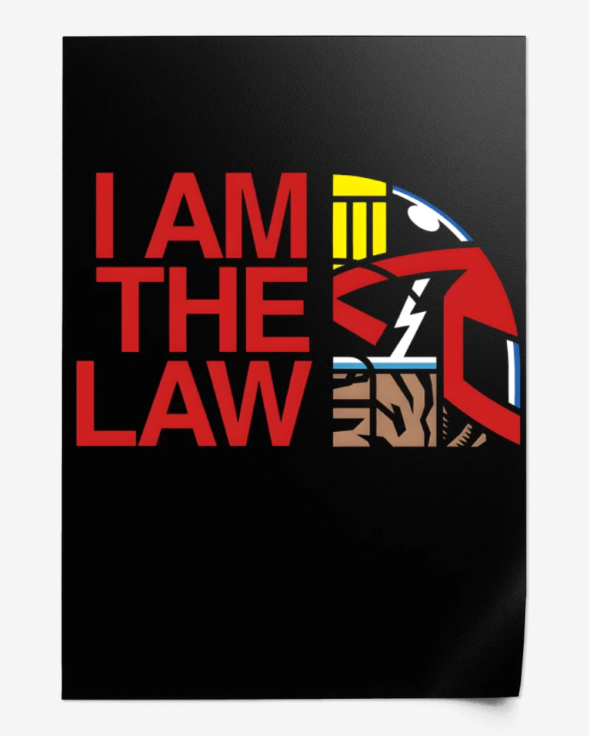 Print I am The LAW 