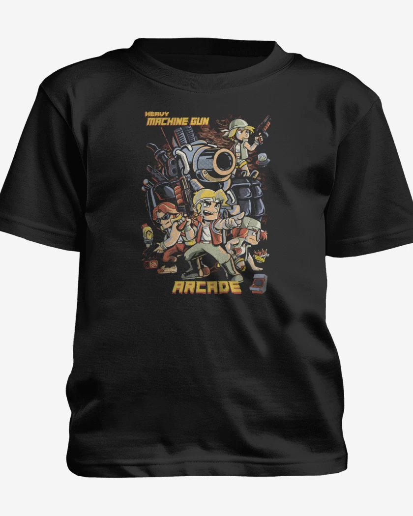 Polera de niño Negro de Heavy Machine Gun