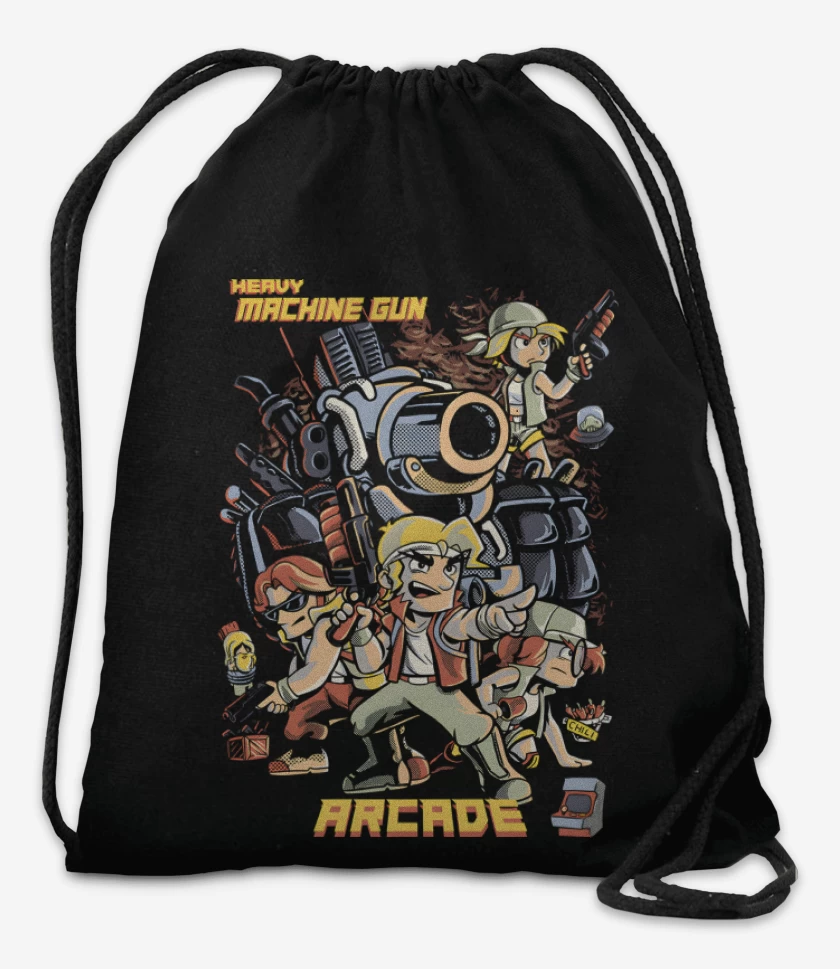 Mochila Negro de Heavy Machine Gun