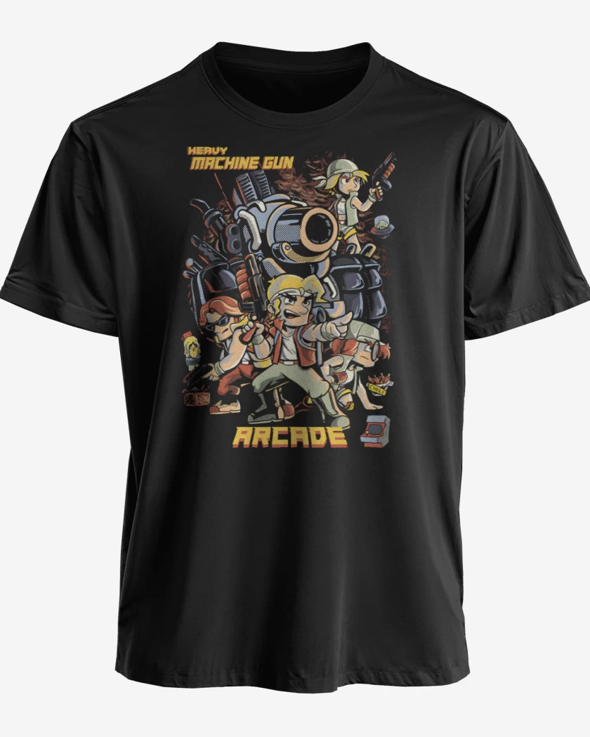 Polera premium Negro de Heavy Machine Gun