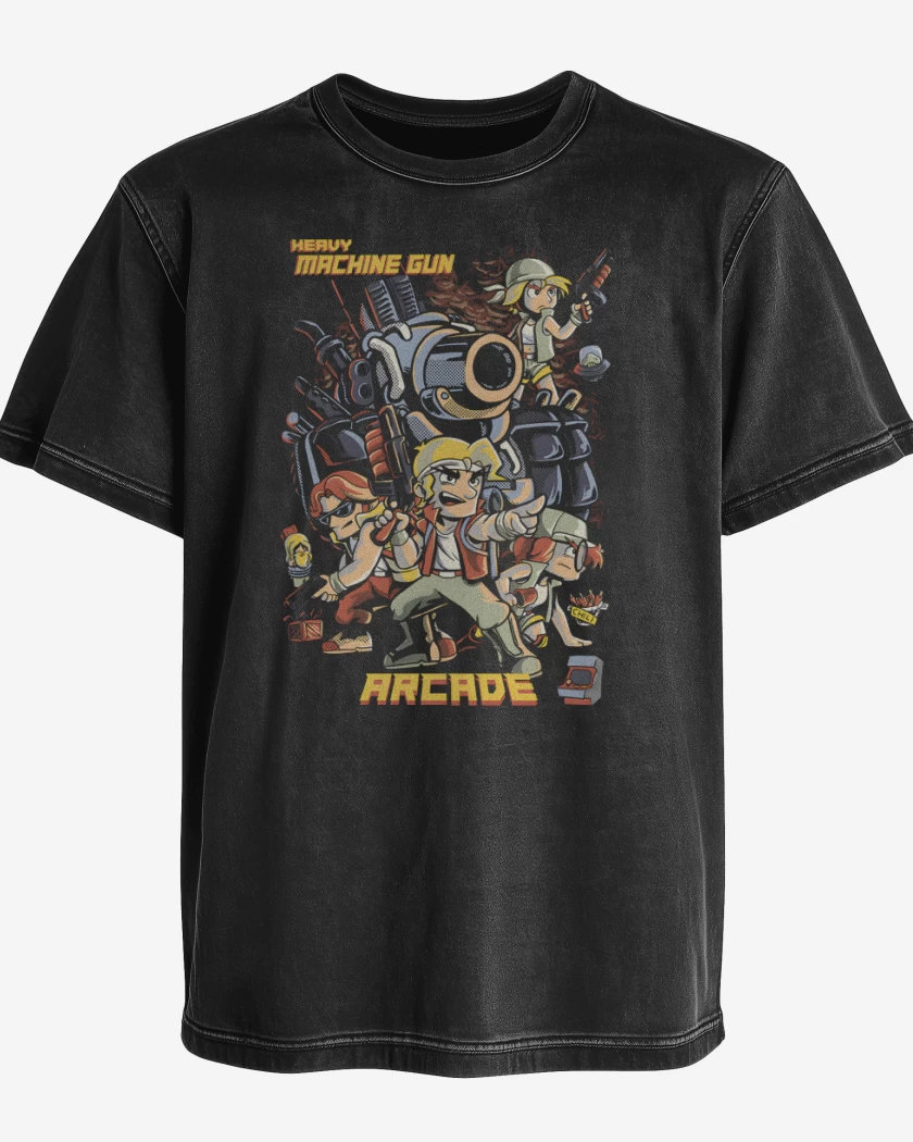Polera desgastada Heavy Machine Gun