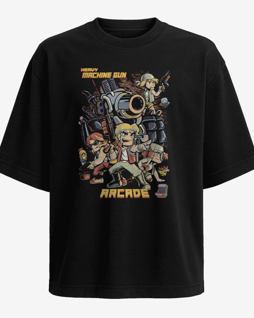 Polera Oversize Heavy Machine Gun