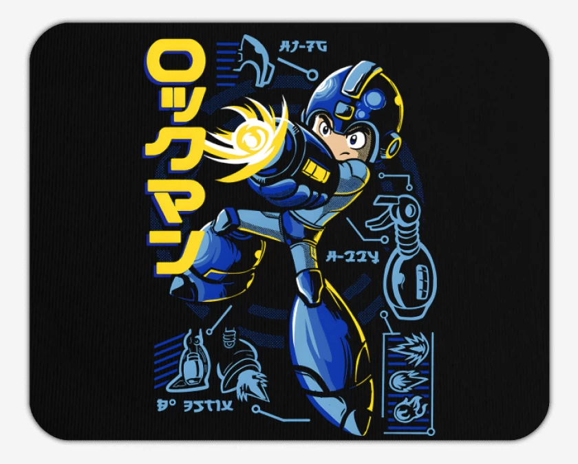 Mousepad Negro de Mega Robot