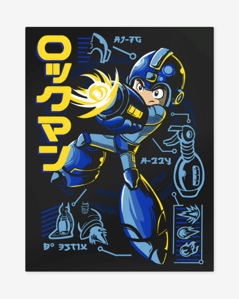 Print metalico Mega Robot