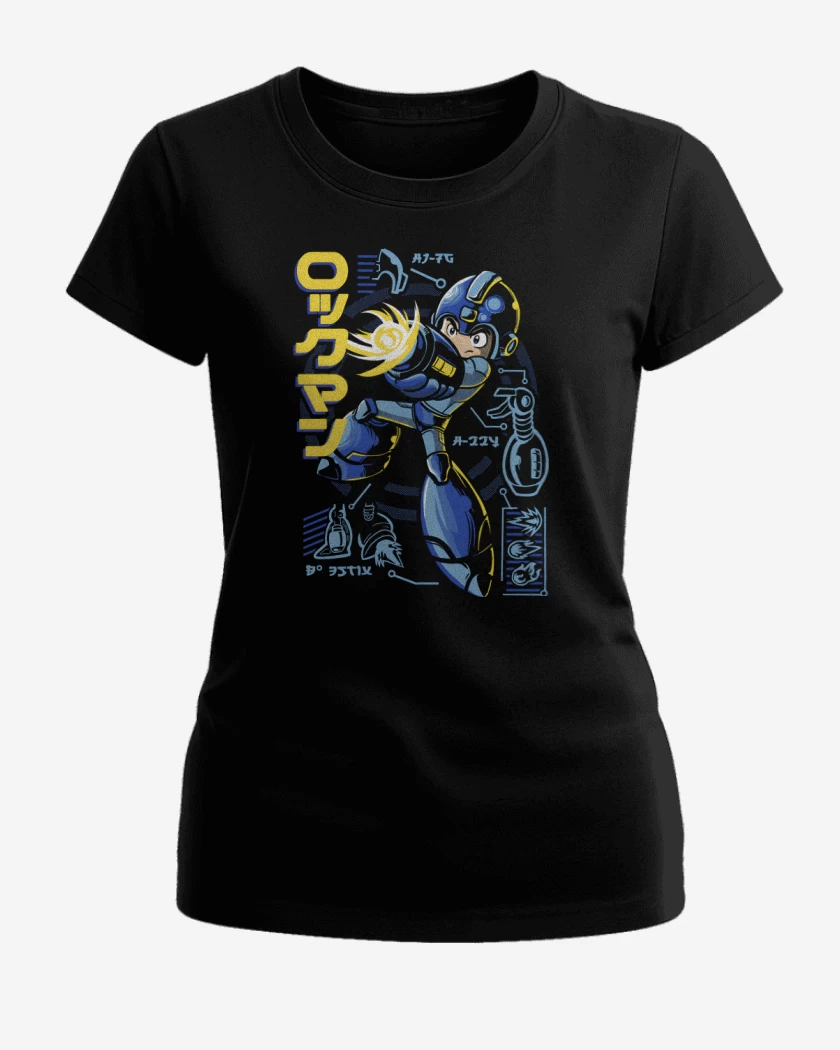Polera de Mujer Negro de Mega Robot