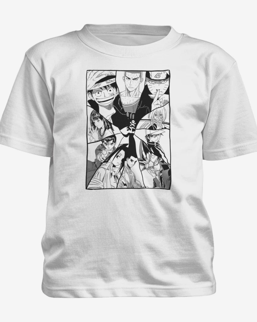 Polera de niño Blanco de Lo Mejor del Anime