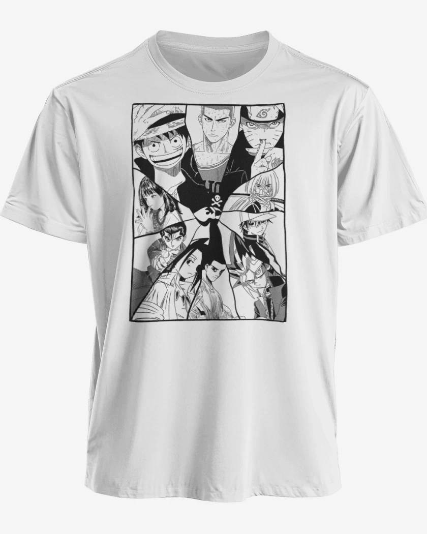Polera premium Blanco de Lo Mejor del Anime
