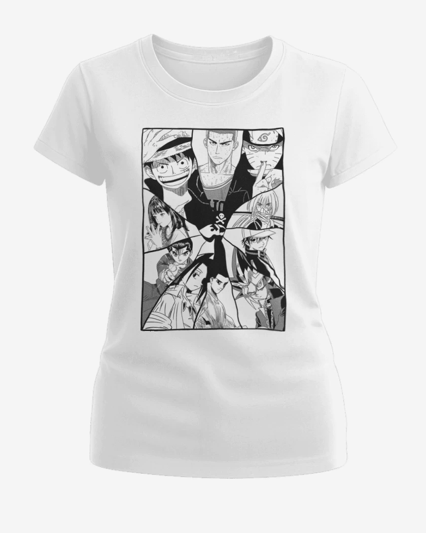 Polera de Mujer Blanco de Lo Mejor del Anime