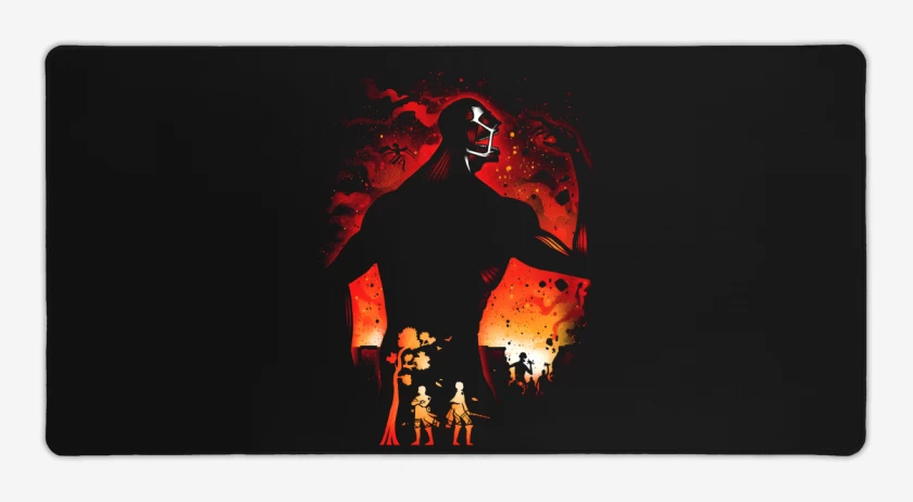 Mouse pad Gamer Negro de Titán Colosal