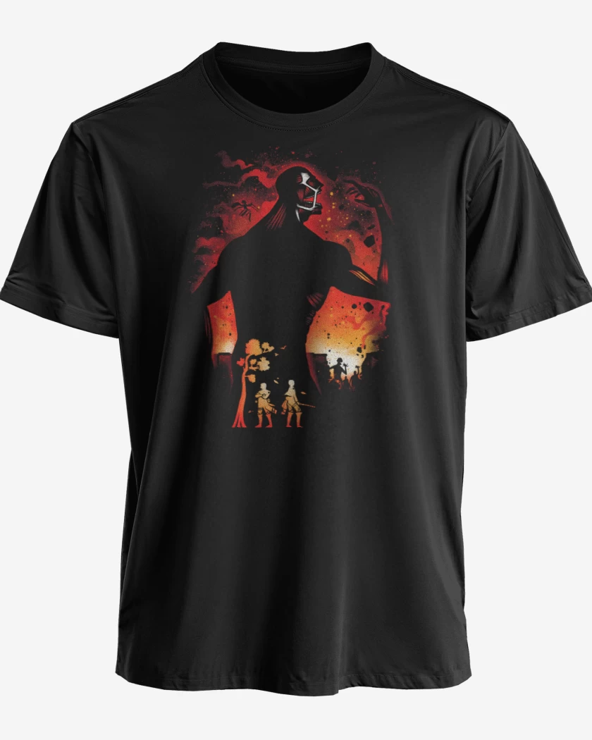 Polera premium Negro de Titán Colosal