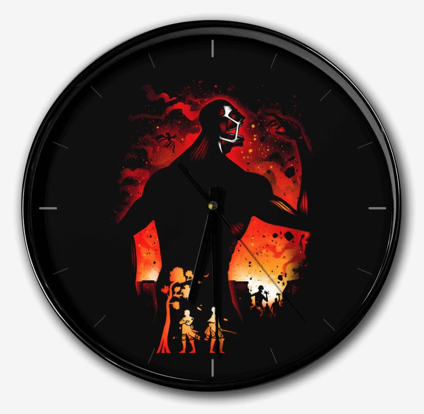 Reloj Negro de Titán Colosal