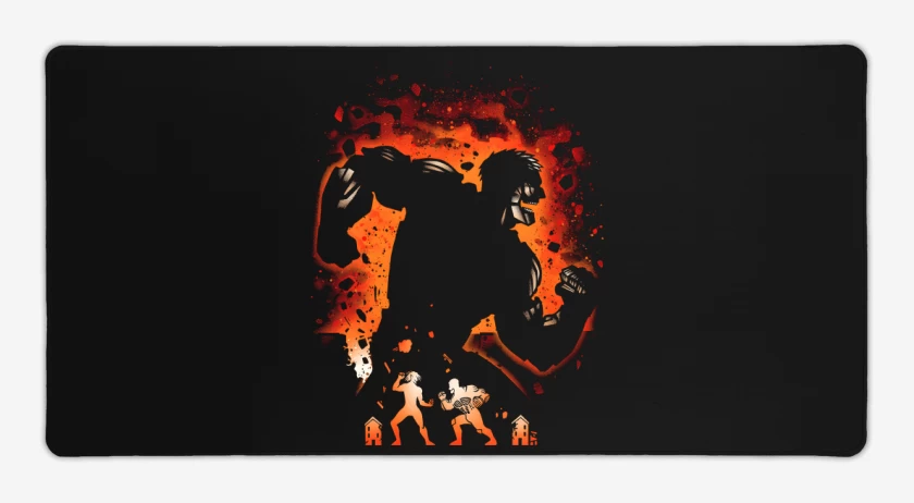Mouse pad Gamer Negro de Titán Acorazado