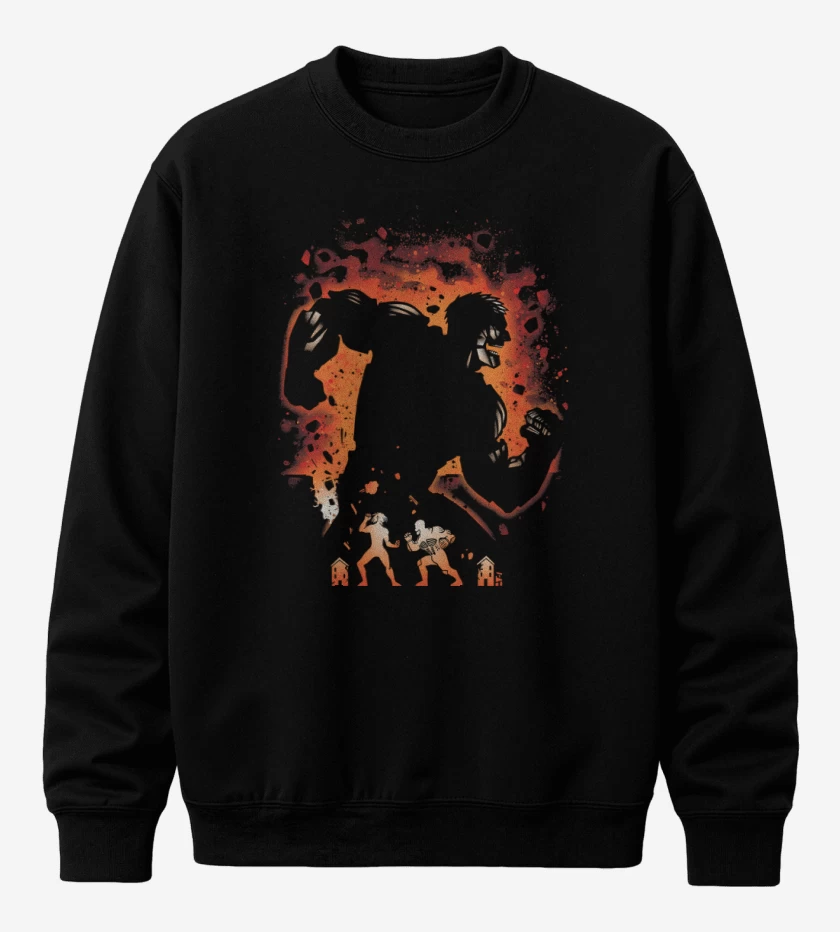 Poleron polo Negro de Titán Acorazado