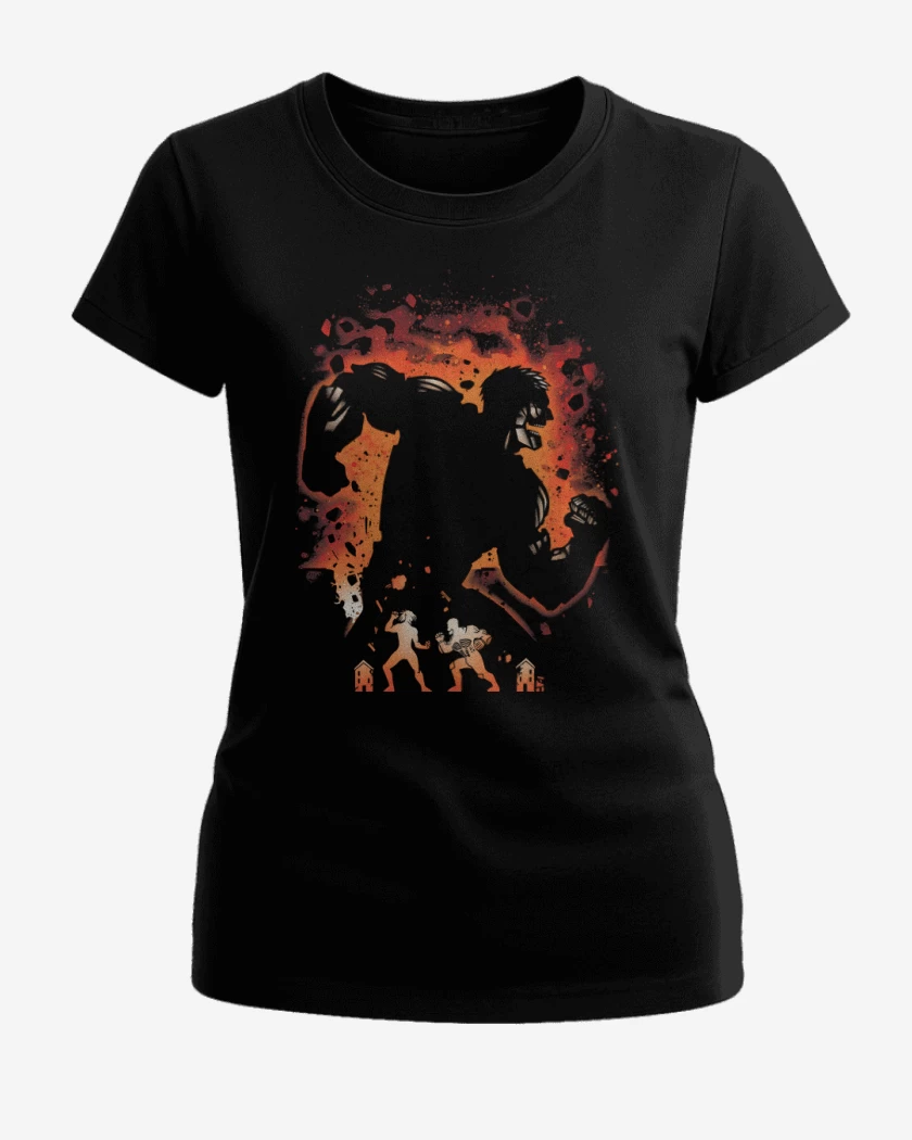 Polera de Mujer Negro de Titán Acorazado