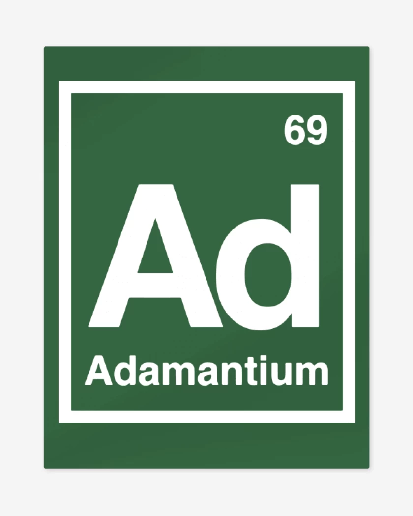 Print metalico Verde jade de Adamantium