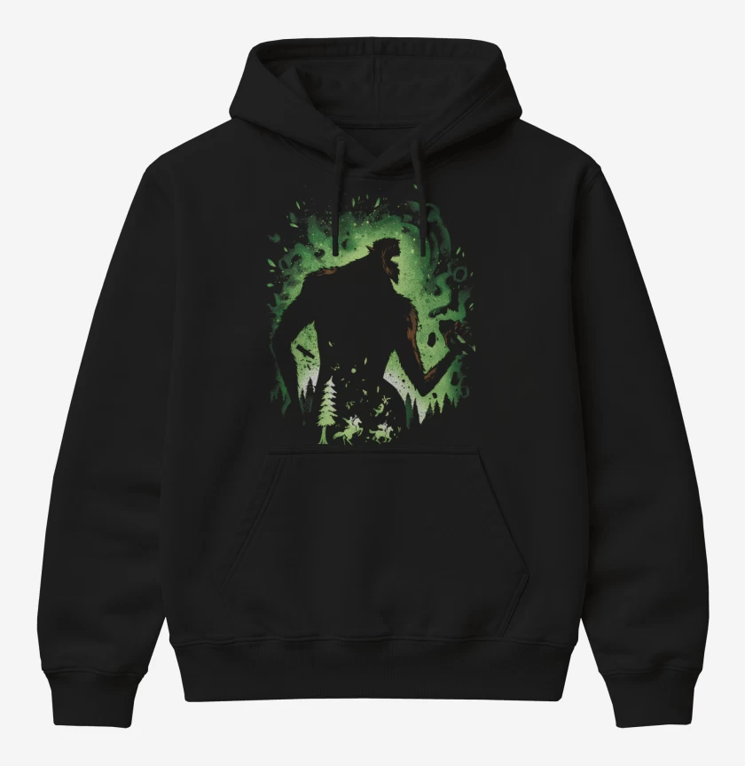 Poleron Canguro básico Negro de Titán Bestia