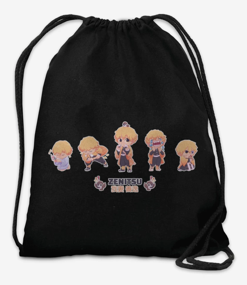 Mochila Negro de Chibi Zenitsu