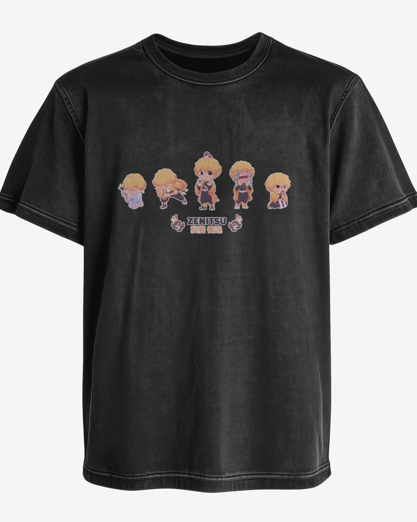 Polera desgastada Chibi Zenitsu