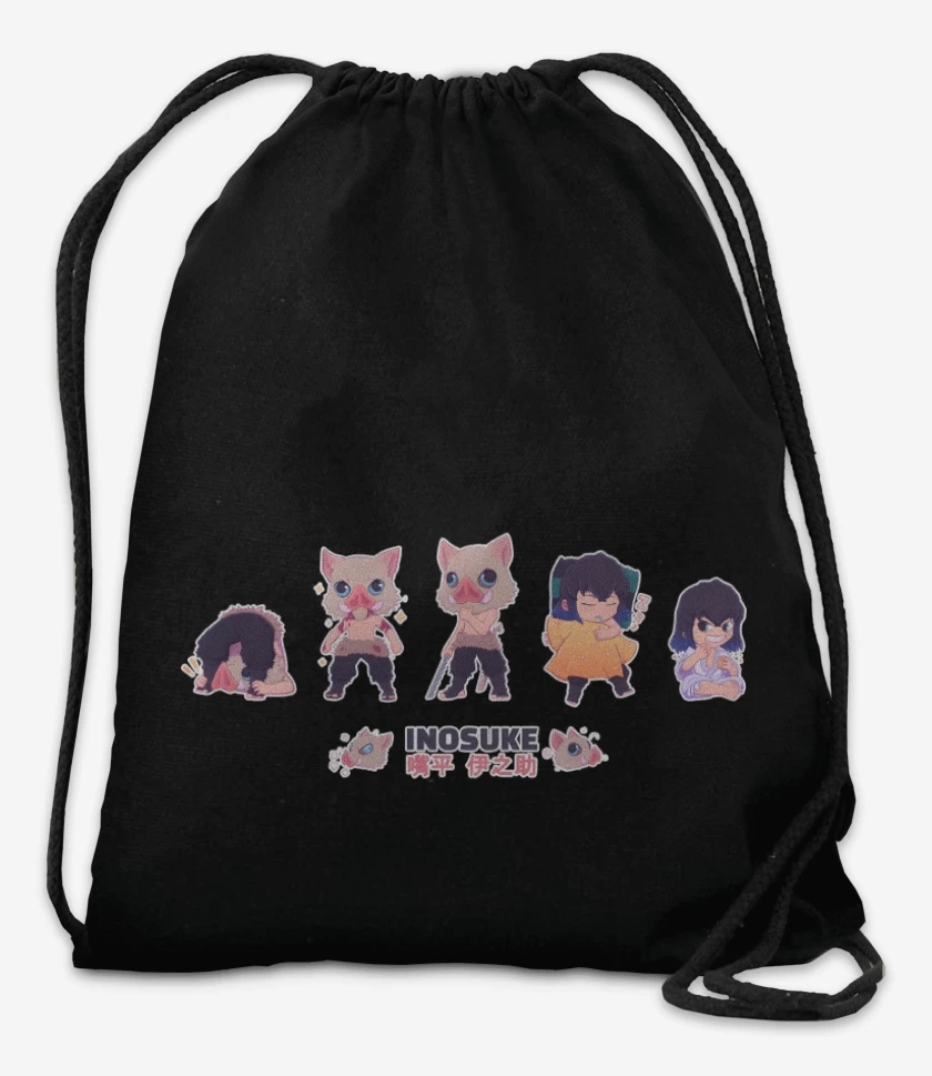 Mochila Negro de Chibi Inosuke