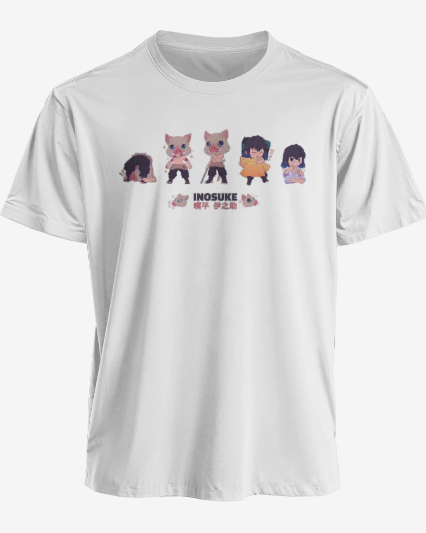 Polera premium Blanco de Chibi Inosuke