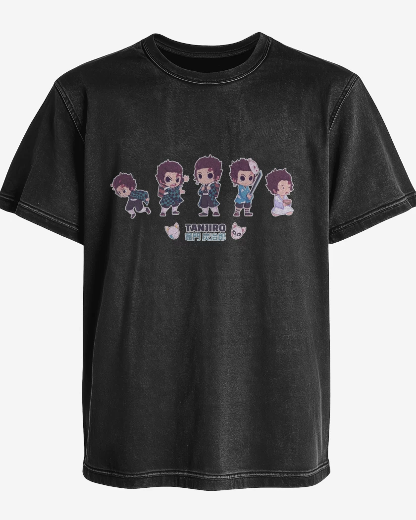 Polera desgastada Chibi Tanjiro