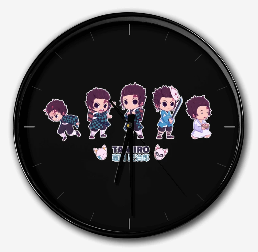 Reloj Negro de Chibi Tanjiro