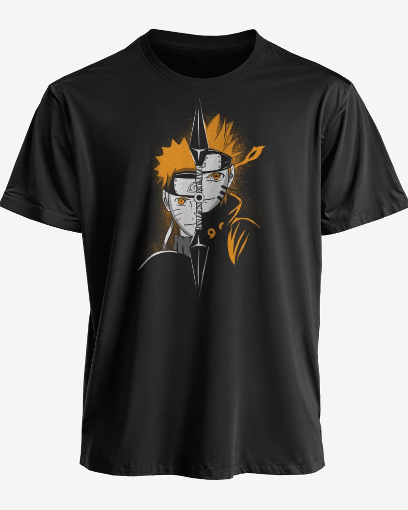 Polera premium Negro de Naruto Shinobi