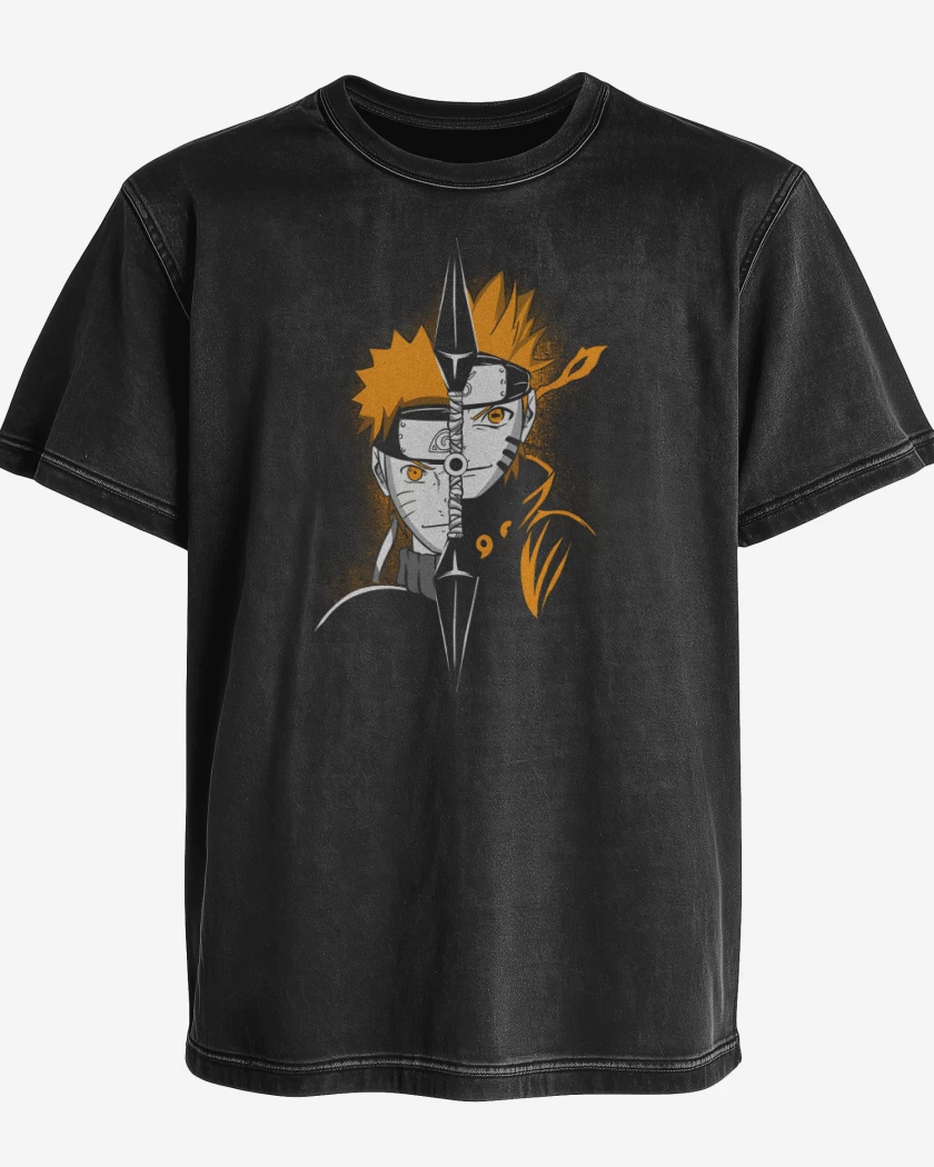 Polera desgastada Naruto Shinobi