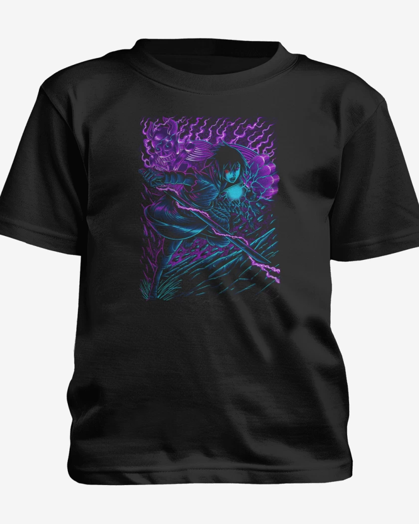 Polera de niño Negro de Sasuke x Susanoo