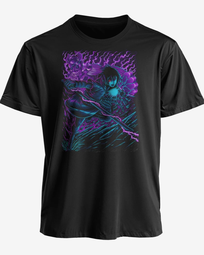 Polera premium Negro de Sasuke x Susanoo
