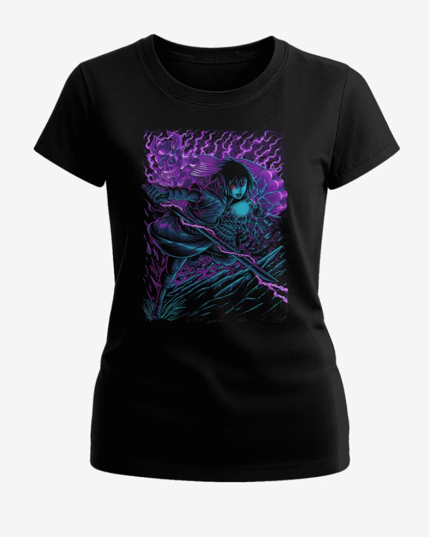 Polera de Mujer Negro de Sasuke x Susanoo