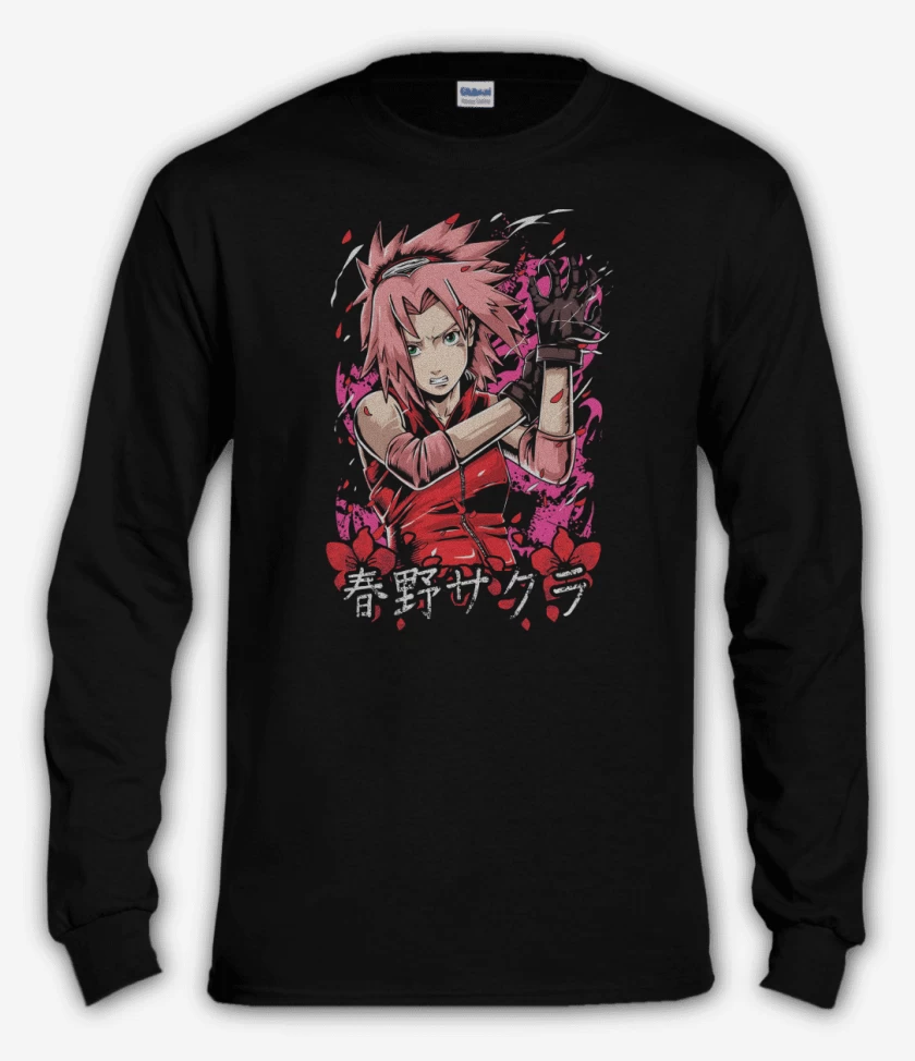 Polera manga larga Negro de Sakura Haruno