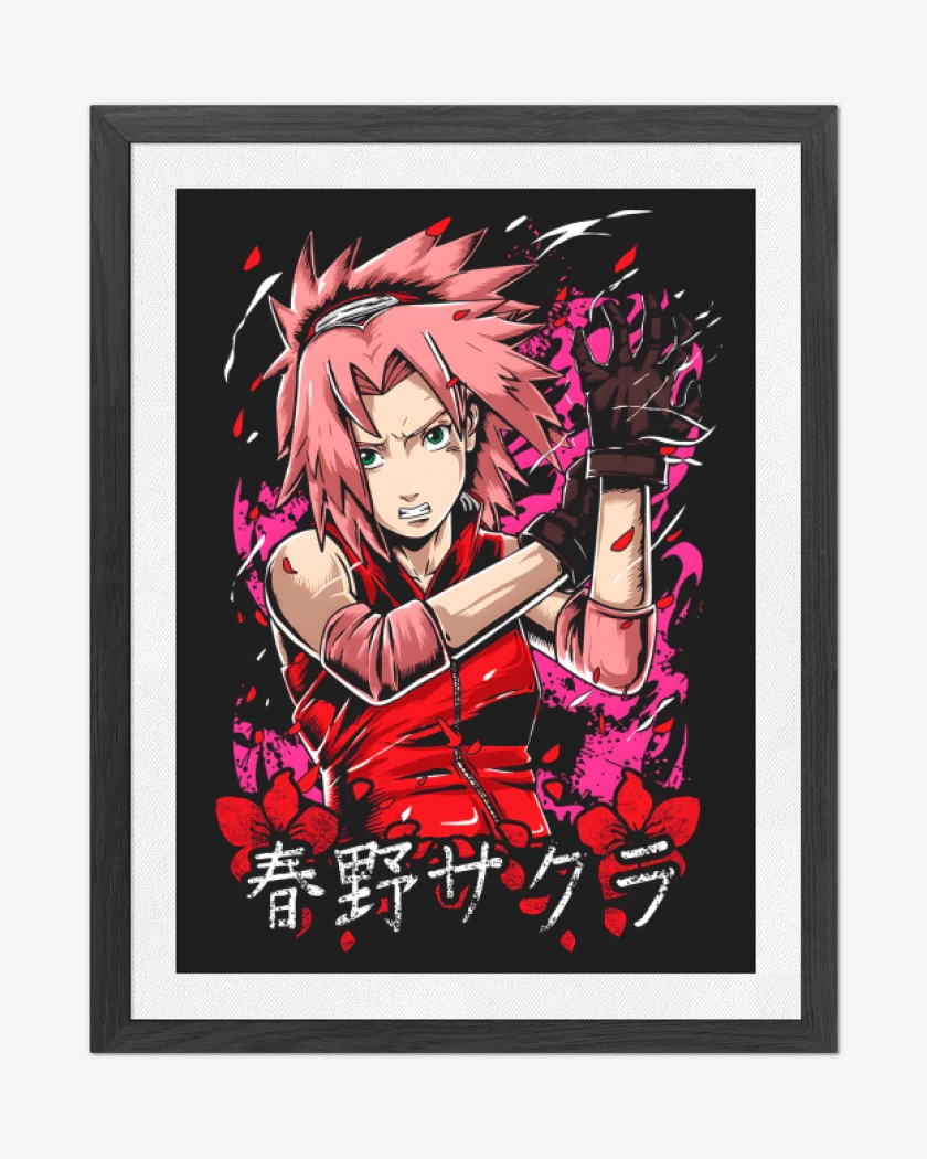 Cuadro decorativo Negro de Sakura Haruno