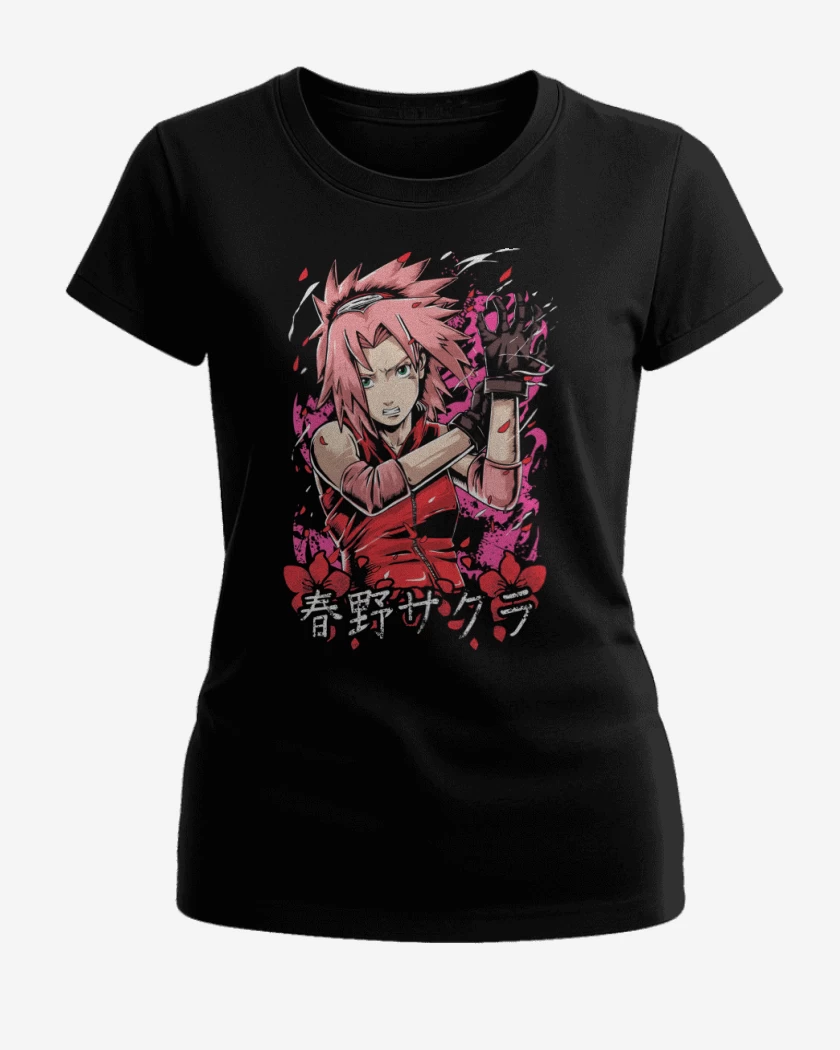 Polera de Mujer Negro de Sakura Haruno