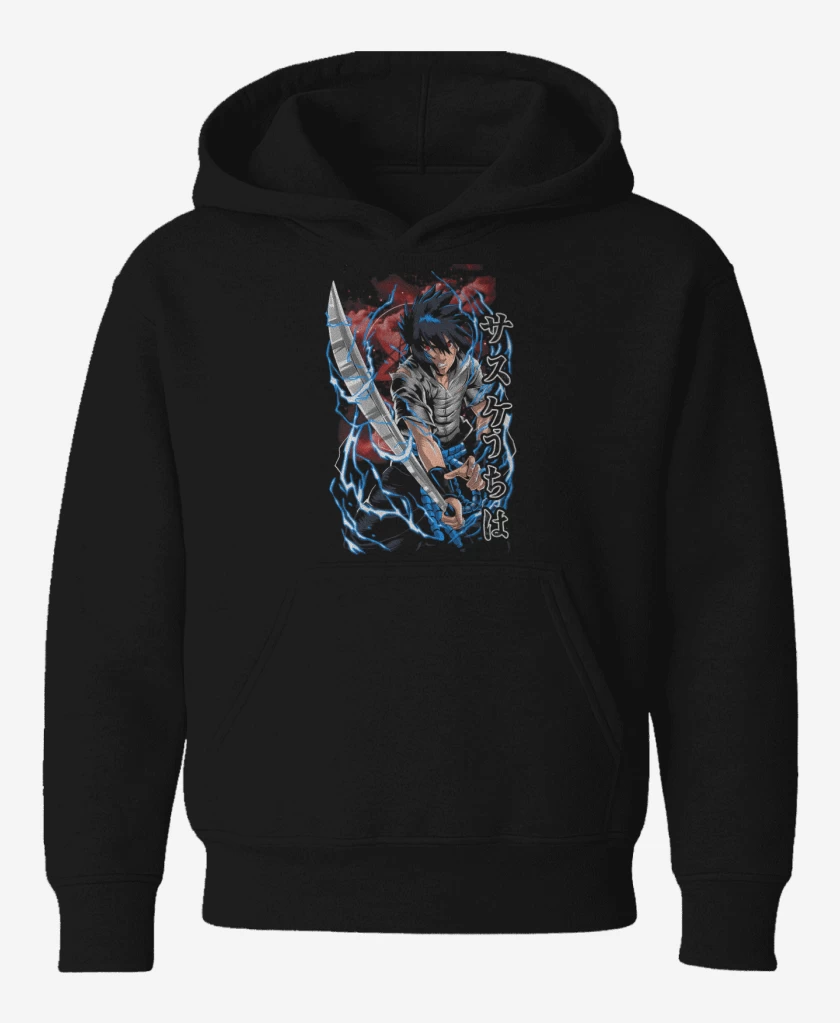 Poleron de niño Negro de Uchiha Sasuke