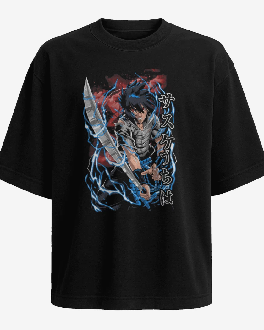 Polera Oversize Uchiha Sasuke