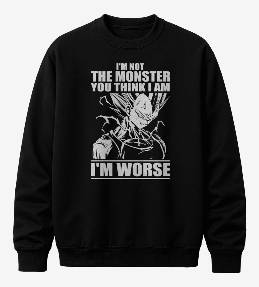 Poleron polo Negro de Im not the monster