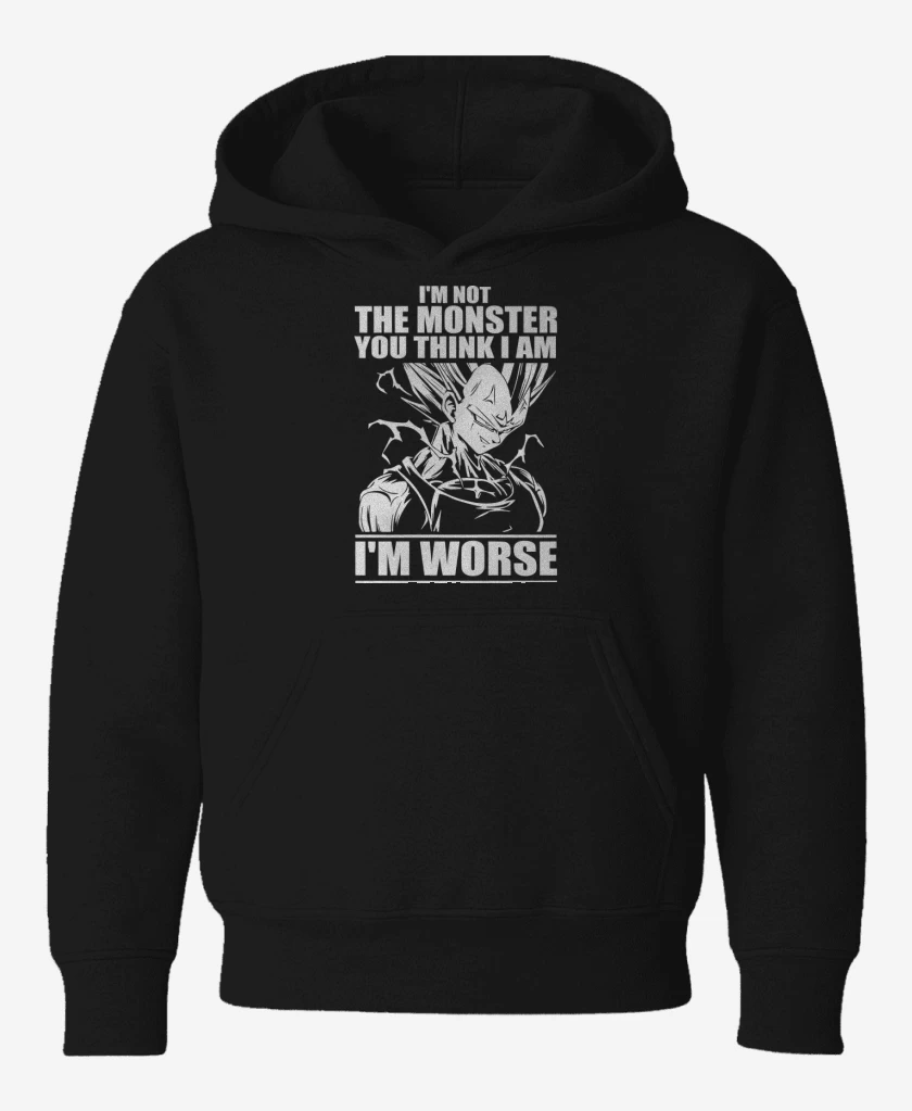 Poleron de niño Negro de Im not the monster