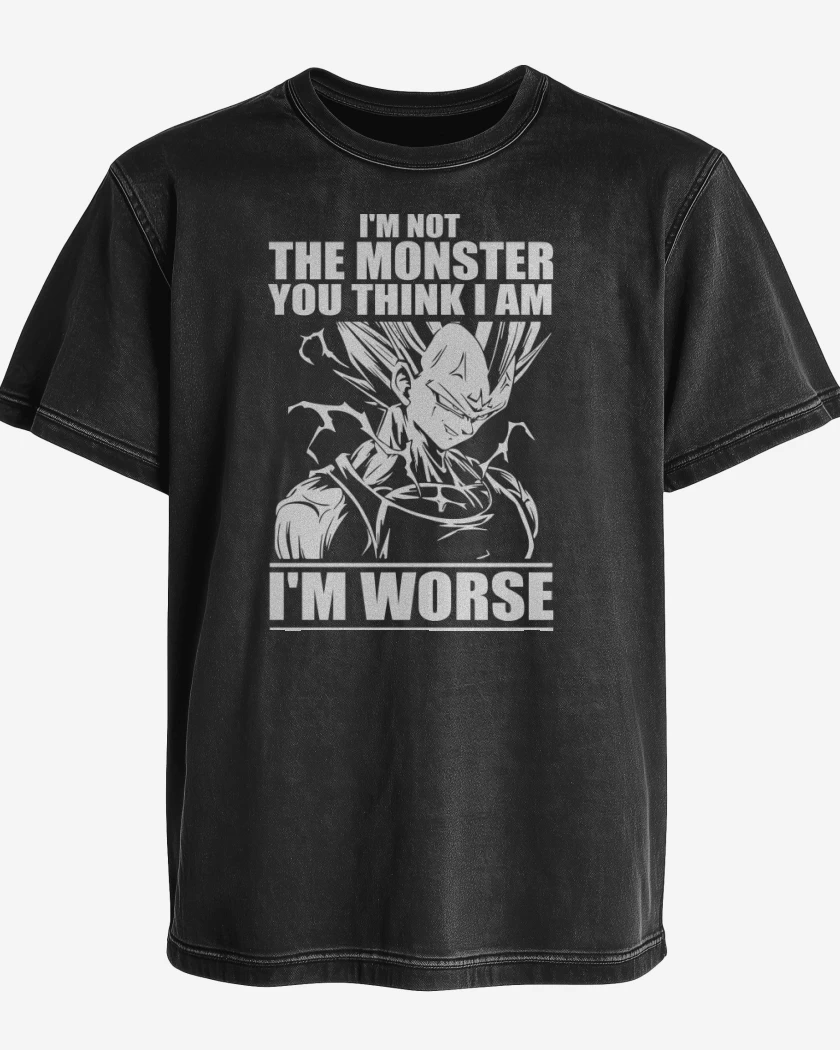 Polera desgastada Im not the monster